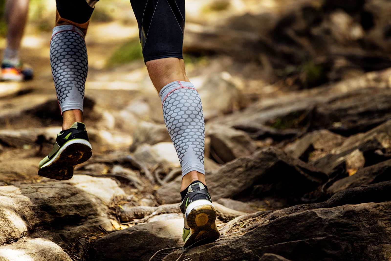 Marathon runner in mountain